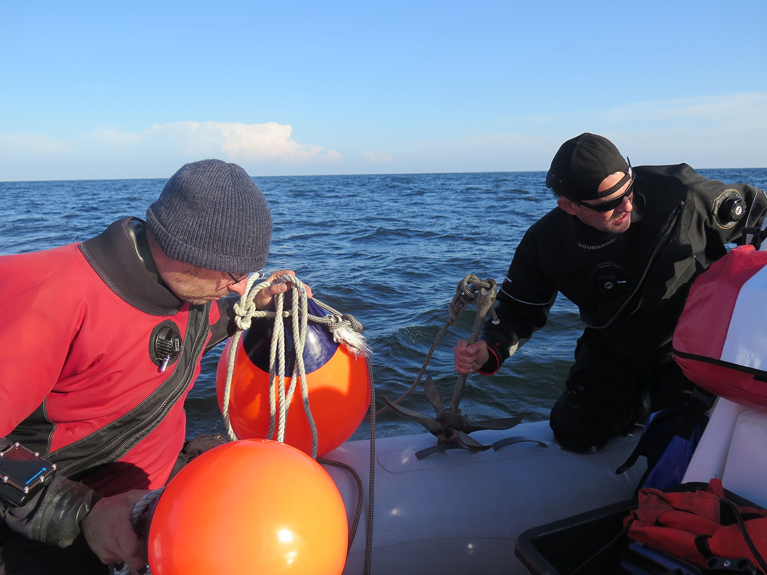 Die Gezeitentaucher: Wracktauchen in der Nordsee - zum Schlieen ins Bild klicken